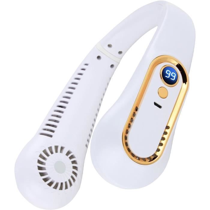 Ventilateur de Cou Portable - Rechargeable USB - 3 Vitesses