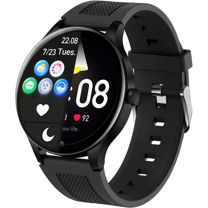 Montre Intelligente Enfant 16 Jeux Musique,Mode Silencieux, HD Appel Bidirectionnel SOS Montre Connectée Enfant, Lampe de Poche A194 - Téléphonie