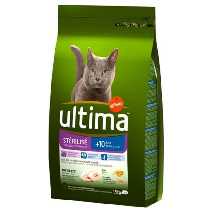 Ultima Croquettes Chat Sterilise 10 Ans Poulet 1 5kg Lot De 3 Cdiscount Ultima Croquettes Chat Sterilise 10 Ans Poulet 1 5kg Lot De 3 Cdiscount