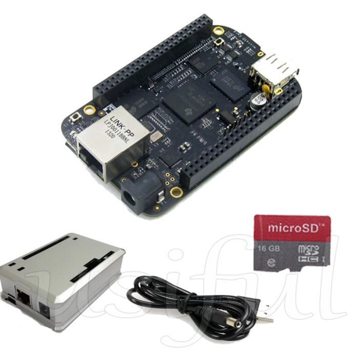 BeagleBone Black Rev C (4G) +16GB SD card+boîte+ USB Cable(est Computer
