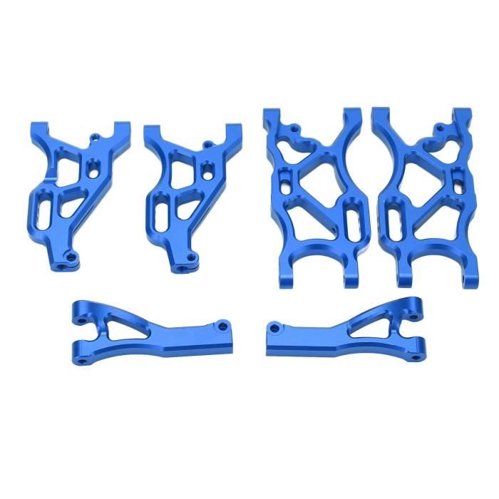 Kit Bras De Suspension Supérieur Pour Thunder Tiger MTA4 (RC) - Aluminium Usiné CNC, Couleur Bleu - Lot De 2 - Neuf