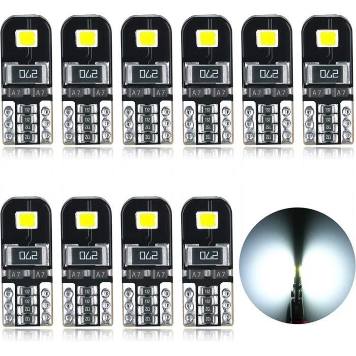 Ampoules T10 LED CANBUS 12V Blanc Pas De Polarité Conçu W5W Wedge Intérieur De Voiture Lumière Dôme Feux De Plaque