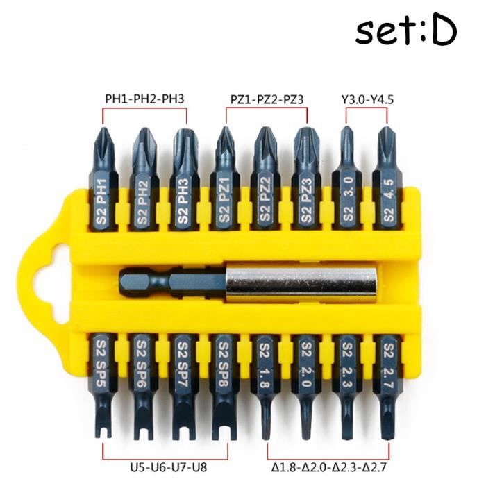 Wiha Jeu de tournevis SoftFinish® Fente, Phillips 6 pcs lame six pans