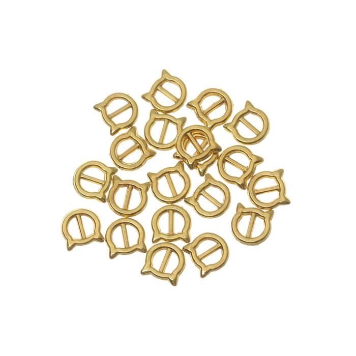 Boucles Coulissantes Dorées 30 Mm