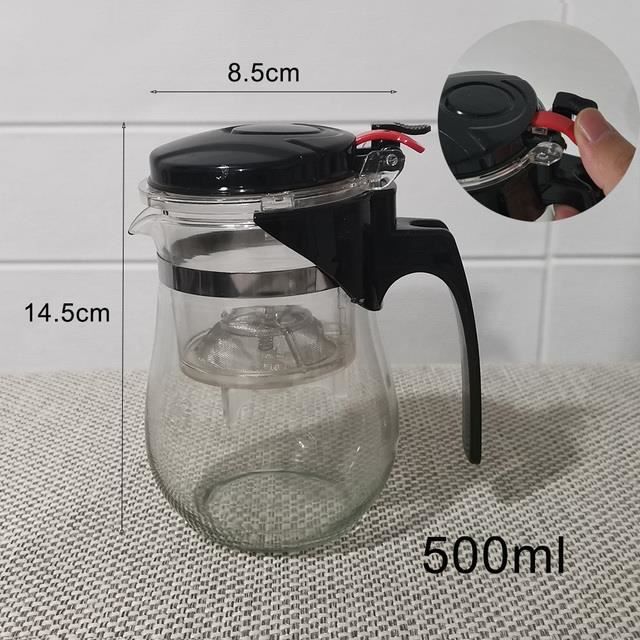 Yxhupot Théière 500 Ml Bleu Blanc Porcelaine Avec Infuseur Inox - Théière Kungfu Tea Design Élégant