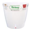 RIVIERA Pot rond Eva New en plastique - Ø 46 cm - 49 L - Blanc -1
