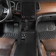Tapis de sol pour Peugeot 208 antidérapants en caoutchouc Noir 5 Pcs-1