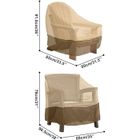 Housse de Protection pour Fauteuil Exterieur Jardin, Housse de Protection pour Chaise Tissu Oxford 210D Etranche, Bache Fauteuil Jardin pour Meubles, Housse Salon de Jardin (80x85 x 91,5 cm)T