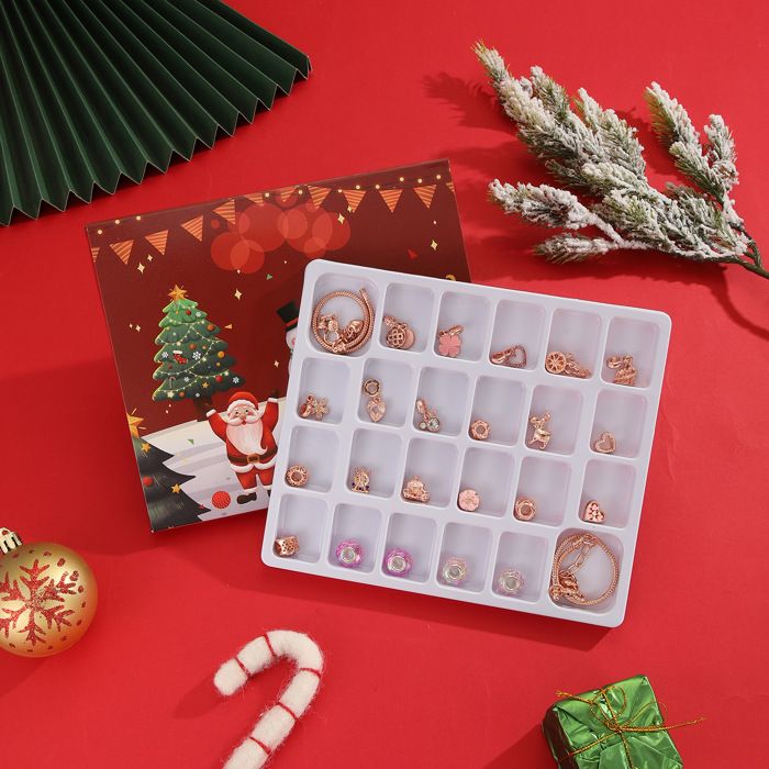 Hymarvo Calendrier De L’Avent 2025 – Kit De Bijoux DIY Bracelet Avec 24 Perles Et Fermoirs, Pour Filles Et Ados