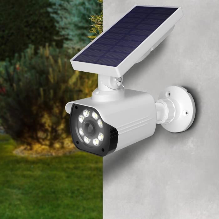 Camera factice solaire led détecteur mouvement - Easy mobilier
