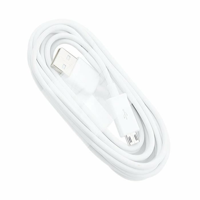 Câble Micro USB 1 Mètre Pour Recharger La Manette PS4 / PlayStation 4 - Neuf - Marque NOVAGO
