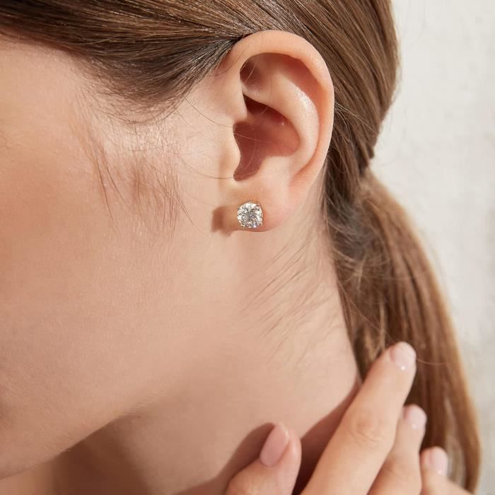 Boucles D'oreilles Argent 14k Avec Diamants Bruts Bleus 1.80 Ct - Naturels Traités - Style Drop