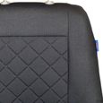 Housses de siège pour Mercedes Sprinter - Ensemble de housses 1+2 - Couleur premium carrés noirs-2