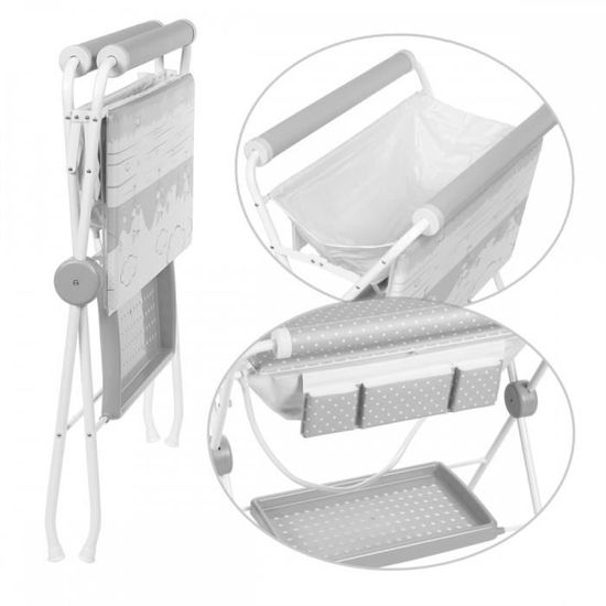 Baignoire Et Table A Langer Sur Pied Pliant 2 En 1 Gris Motif Etoile Cdiscount Puericulture Eveil Bebe Baignoire Et Table A Langer Sur Pied Pliant 2 En 1 Gris Motif Etoile Cdiscount Puericulture Eveil Bebe