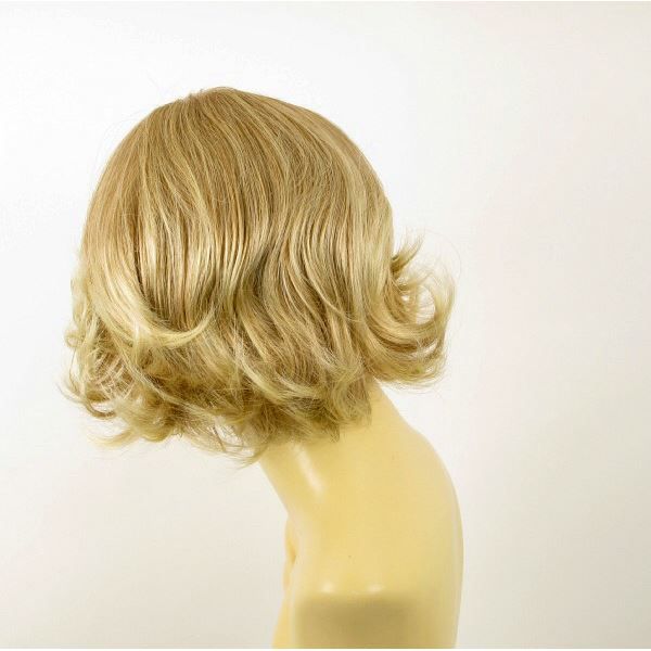 Perruque Courte Blonde Méchée - Racine Blonde Foncée - Synthétique - Neuf Avec étiquettes
