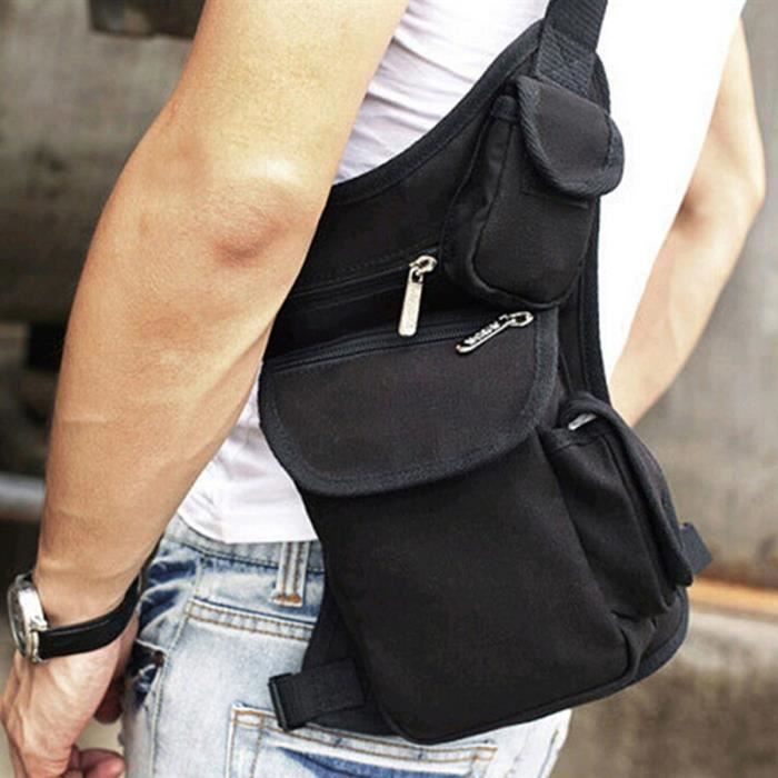 Sac de ceinture de hanche utilitaire en cuir fait à la main pour femme,  poche de