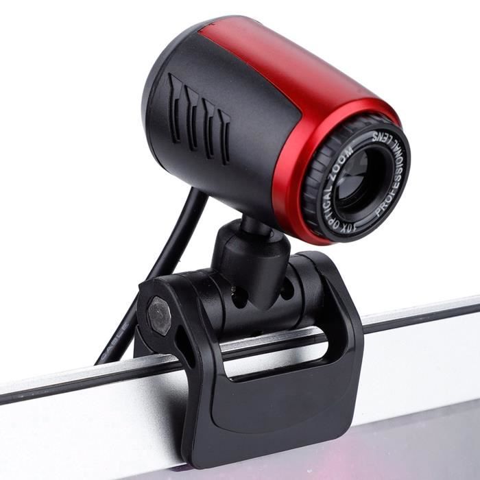 Caméra PC, caméra vidéo de bureau USB 2.0 Webcam rotative à 360 degrés avec  micro pour ordinateur PC portable Compatible pour - Cdiscount Informatique