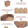 12 PCS Kraft Paper Boxes de bonbons pour festival de decors de table - petits objets decoratifs articles - decoration de fete-3
