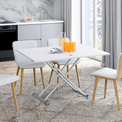 Table Basse Transformable En Table à Manger Urbana Table Basse Relevable Urbana - Effet Béton - Transformable En Table à Manger Table Basse Table Manger