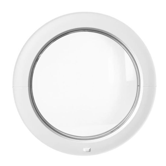 VEKA Fenêtre ronde fixe avec double vitrage PVC blanc Oeil de boeuf 