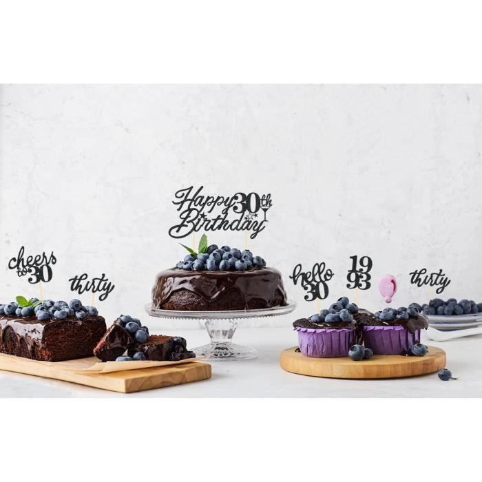 BIRTHDAY CAKE  Gâteau 30 ans, Deco anniversaire 30 ans, Décoration  anniversaire 30 ans