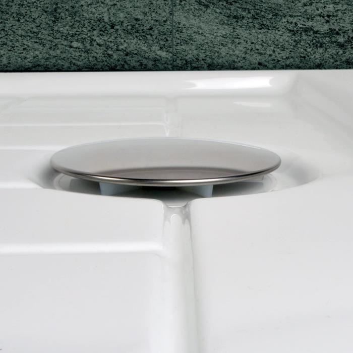 Couvercle De Bonde De Douche Avec Siphon – Remplacement Chromé, Anti-odeurs Et Anti-cheveux