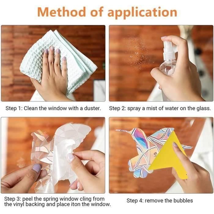 Stickers Vitres Anti-impact 16 Autocollants Anti-Collision Oiseaux - Réutilisables, Translucides Pour Fenêtres Et Portes Autocollants Anti Collision Oiseaux