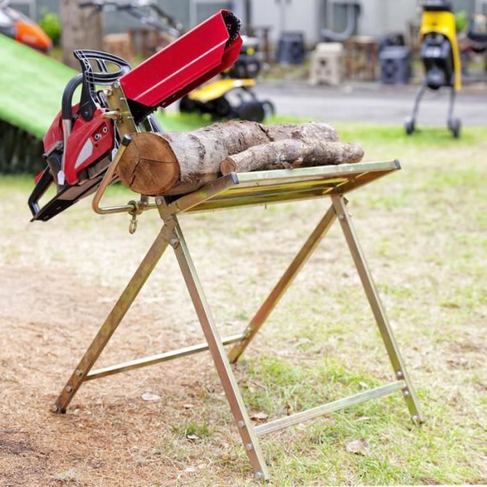 Cecaylie Chevalet De Sciage Pliable Métal - Charge 150kg Pour Travaux Bois