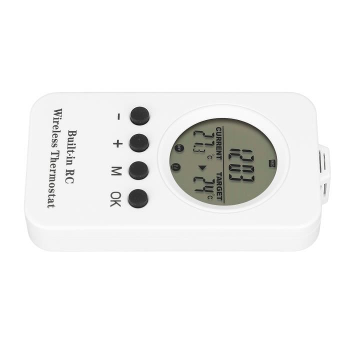 Thermostat électronique programmable Deltia 8.00 - Mr.Bricolage