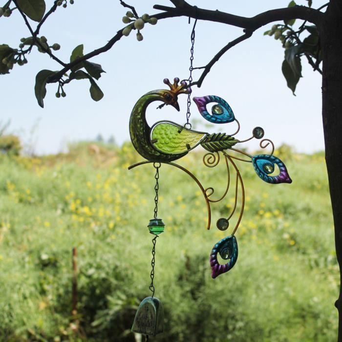 Carillon Éolien Chinois Nœud Chance – Cloches Cuivre & Pompon Porte-Bonheur Feng Shui