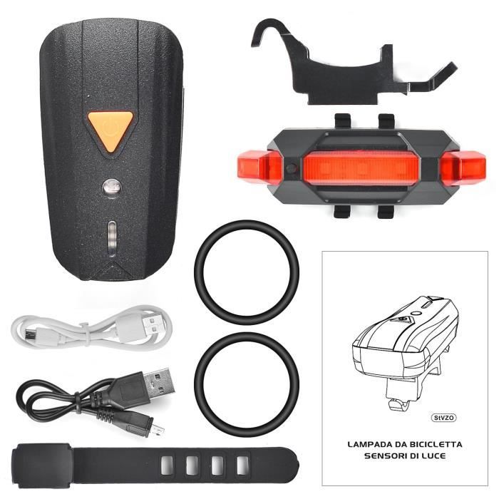 LED vélo étanche lumière Set lampe vélo tête avant Lumière de sécurité Lampe de poche wedazano792