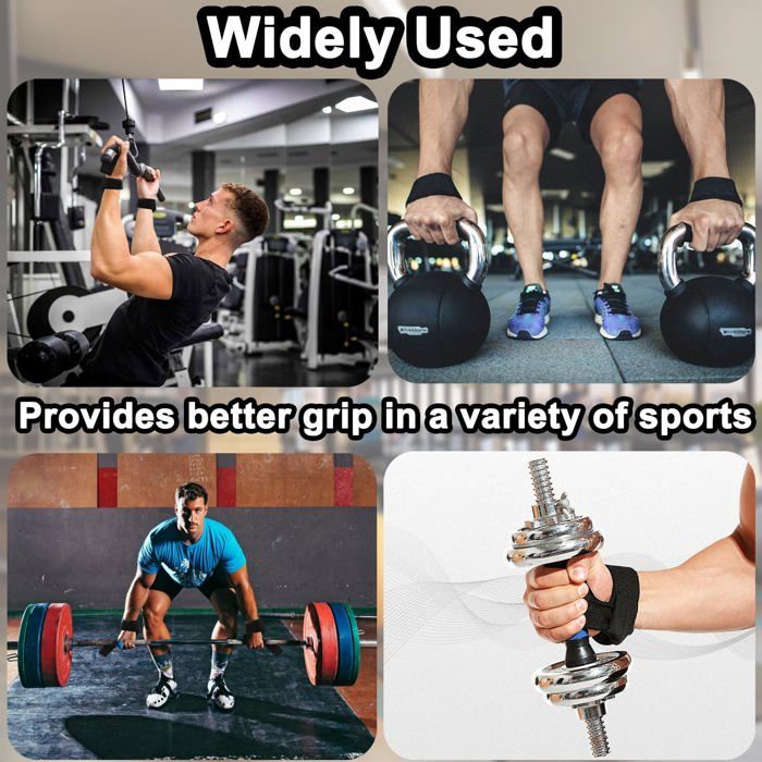 Sangles De Tirage Musculation DmDoyy - Paire, Réglables, Cuir Et Nylon - Pour Tractions, Soulevé De Terre