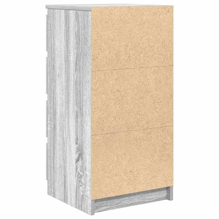 CEP Tour De Rangement 5 Tiroirs Gris/Cristal 32,5 X 35 X 95,6 Cm - Organisation Bureau Et Maison