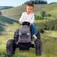 SMOBY Tracteur à pédales Stronger XXL + Remorque - Gris-5