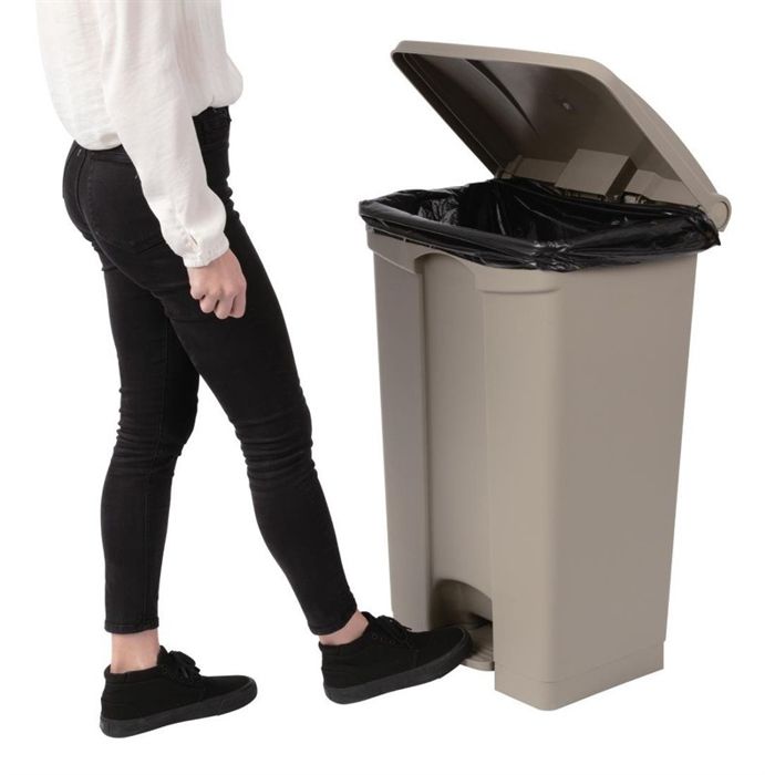 Poubelle de cuisine à pédale Jantex noire 45L - Poubelle - Jantex