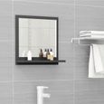 Nouveauté!Miroir Décoratif - Miroir Attrayante salon de salle de bain Gris 40x10,5x37 cm Aggloméré336-0
