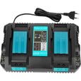 Chargeur Rapide pour Li-ion Batterie Makita 14.4V à 18V BL1830 BL1850 BL1815 BL1860 outil puissance électrique-0