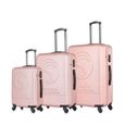 COMPAGNIE DE CALIFORNIE - Ensemble de 3 valises à roulettes rose gold - cc-t243 rose gold-0