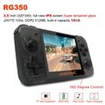 RETRO GAME RG350 jeu vidéo console de jeu portable MINI 64 bits 3.5 pouces IPS écran 16G  + 32G TF jeu joueur RG 350 PS1 - Noir-0