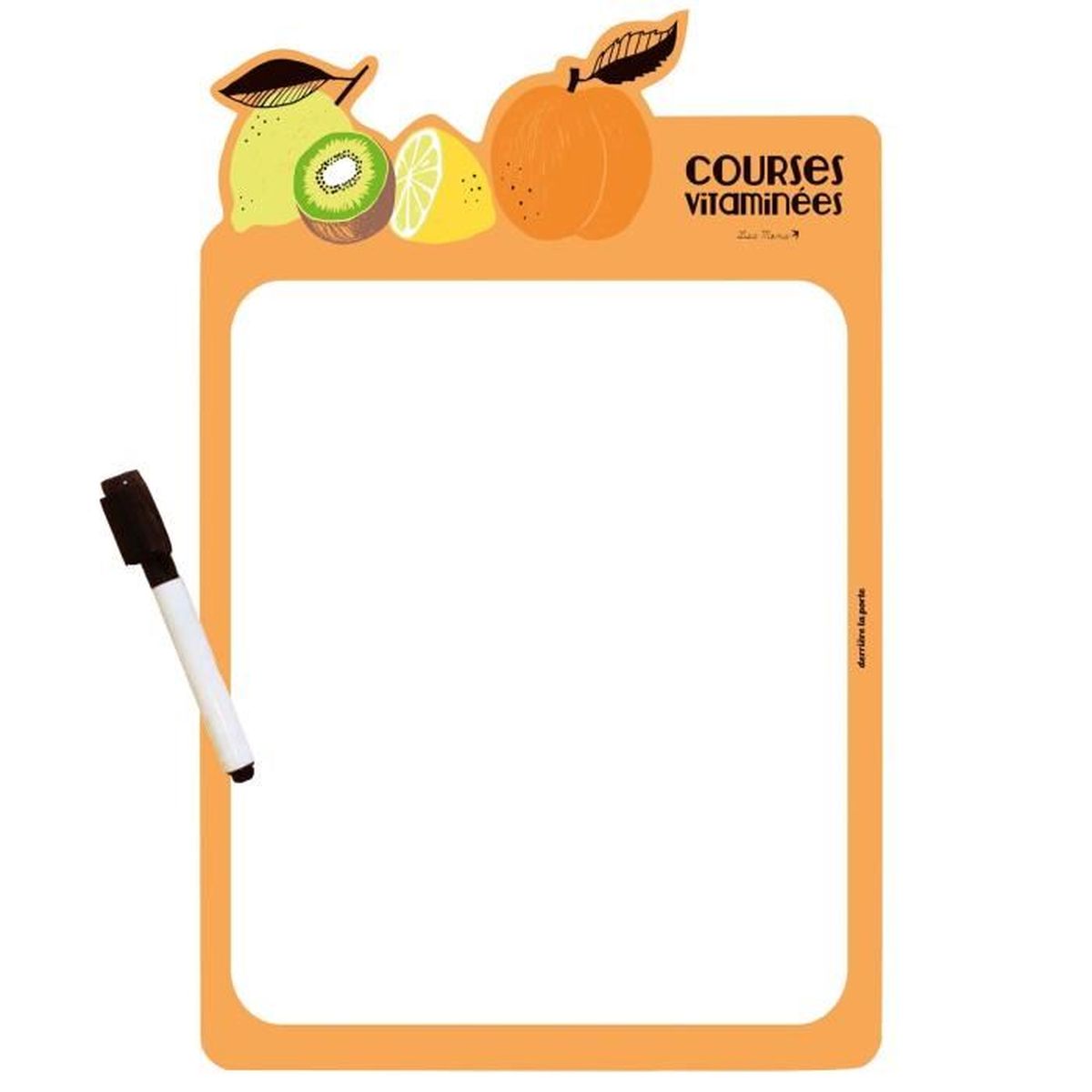 Magnet Pense-bête Effaçable Frigo 15x10 Cm - Avec Marqueur Et Effaceur Magnétiques - Message Personnalisable - Fabriqué En France