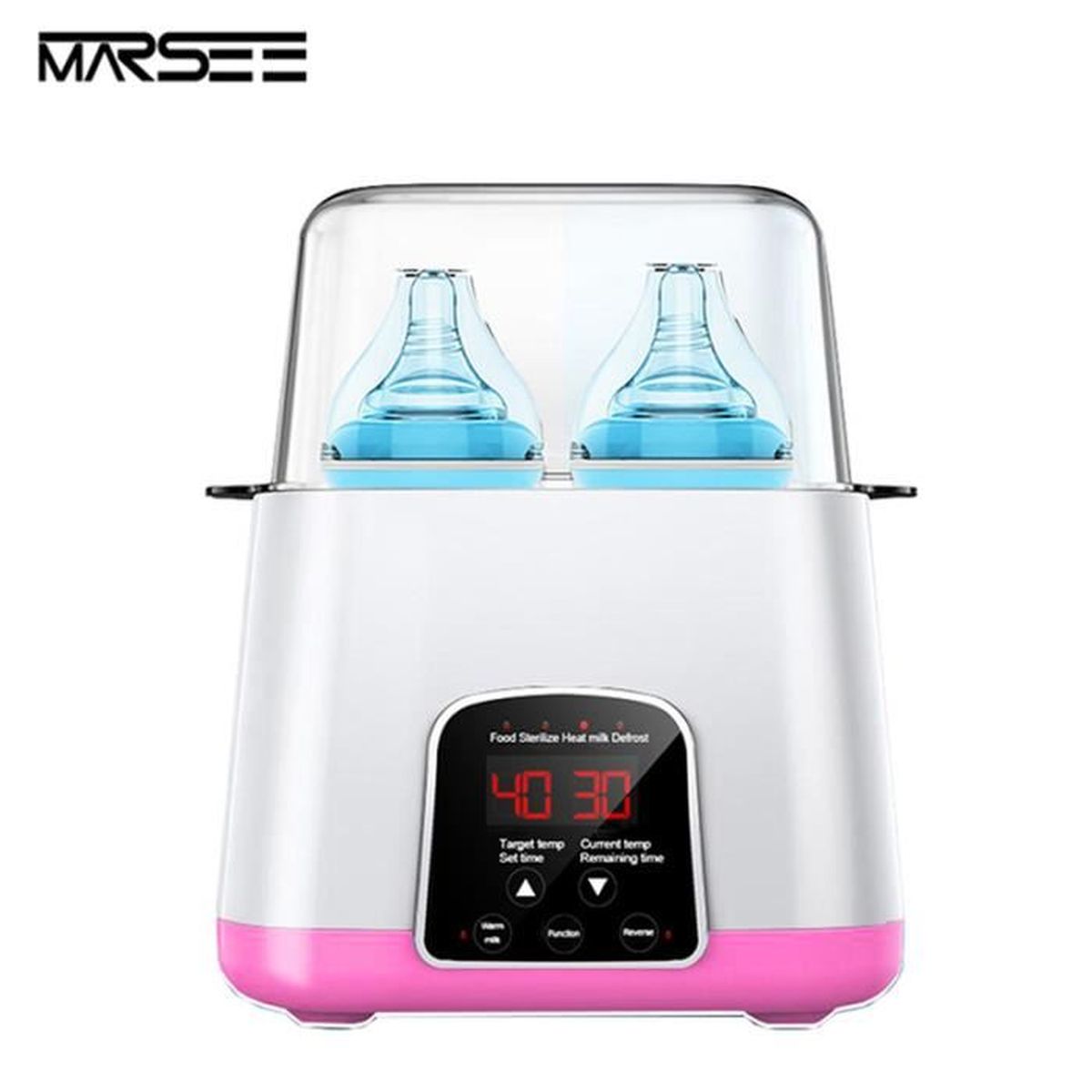 Chauffe-biberon st/érilisate sans BPA St/érilisateurs /électriques St/érilisateur /électrique /à vapeur aliments pour b/éb/és St/érilisateur de biberon pour biberons St/érilisateur 2-en-1