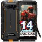 Telephone portable DOOGEE S41T Robuste Smartphone 8+64Go 5.5" 6300mAh Android 13 Carte T-Flash jusqu'à 1TB Double SIM NFC - Orange