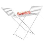 TODECO Sèche-Linge Electrique, Etendoir Pliant d'Intérieur à Etages, Classique, Blanc, Dimensions du produit replié: 113 x 53 x 7 cm