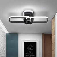 EIDISUNY Plafonnier LED 2 rectangles Lampe de Plafond 6000K encastré pour Entrée Couloir Cuisine Salon Éclairage Intérieure Lumière