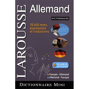 Dictionnaire Allemand Francais Cdiscount