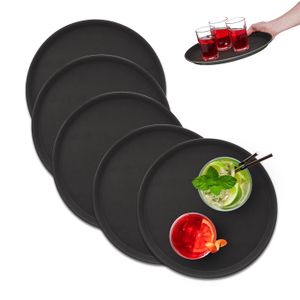 PLATEAU DE SERVICE , présentation , miroir de forme ronde Diamètre 32