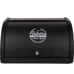 Ensemble Boîte à Pain + 3 Boîtes de Cuisine, Rangement, Acier Inoxydable Briebe Rouge / Acier