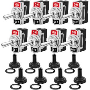 switch 16A,ON OFF Interrupteur Orange rond avec éclairage 12V 2 Positions 