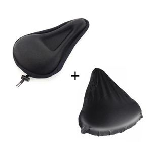 Vélo Extra comfort Gel Souple Siège Selle Housse de Coussin-Noir W7P2