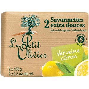 SAVON - SYNDETS Savon vervaine citron x2 100g Le petit olivier